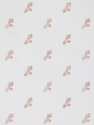 'Valley Acorn' Linen Fabric by Nathan Turner - Pink