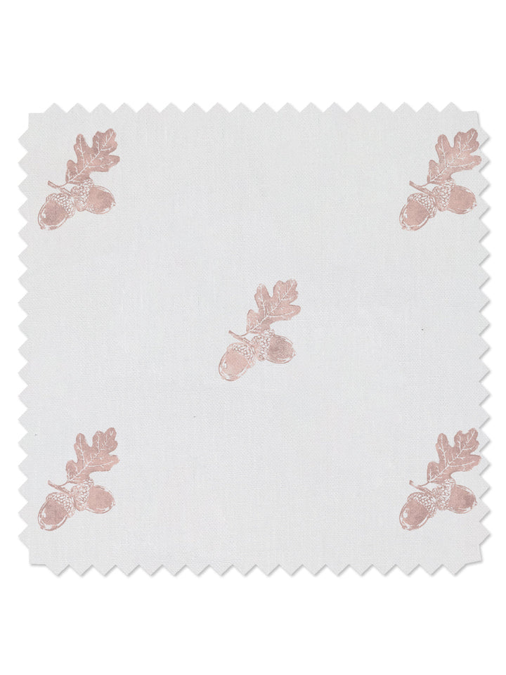 valley acorn linen fabric by nathan turner pink