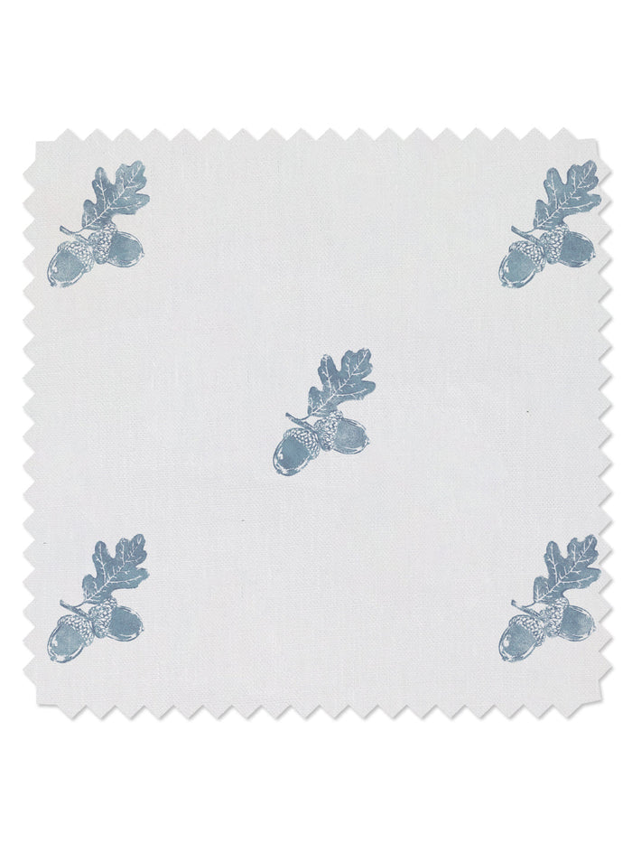 'Valley Acorn' Linen Fabric by Nathan Turner - Seafoam