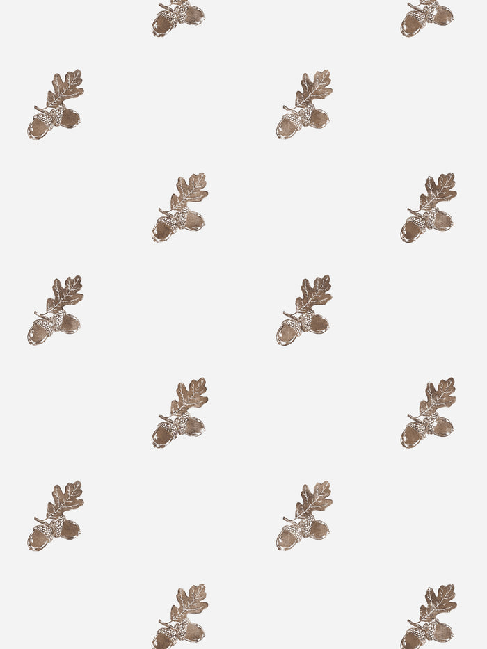 'Valley Acorn' Wallpaper by Nathan Turner - Brown