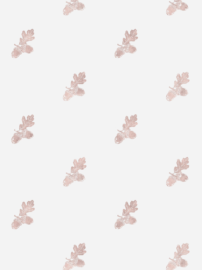 'Valley Acorn' Wallpaper by Nathan Turner - Pink