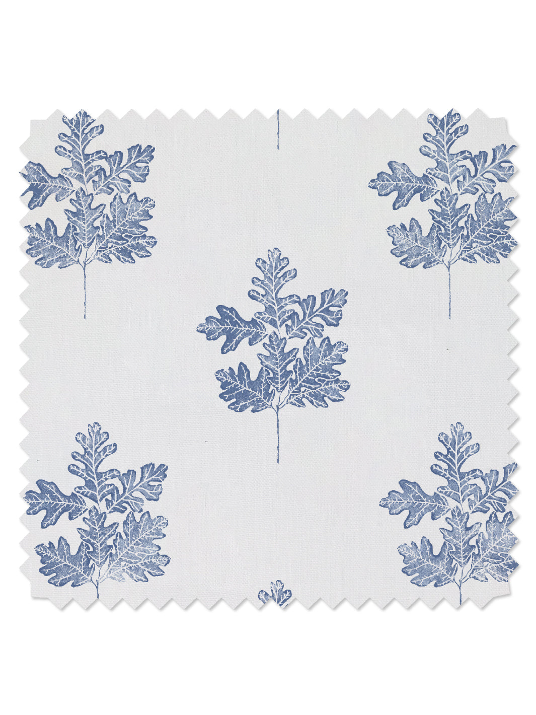 'Valley Oak Leaf' Linen Fabric by Nathan Turner - Blue