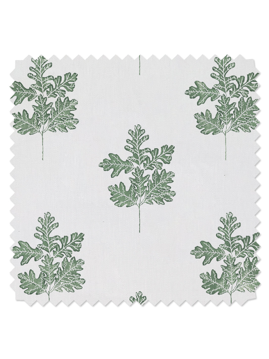 'Valley Oak Leaf' Linen Fabric by Nathan Turner - Green