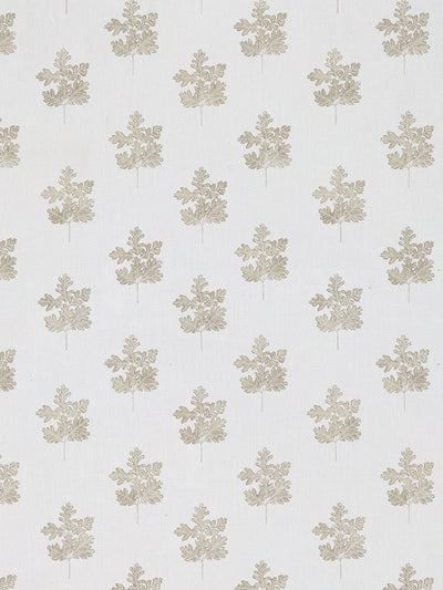 valley oak leaf linen fabric by nathan turner neutral