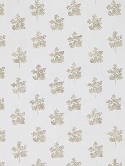 'Valley Oak Leaf' Linen Fabric by Nathan Turner - Neutral