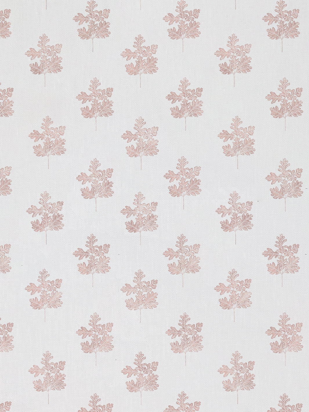 valley oak leaf linen fabric by nathan turner pink