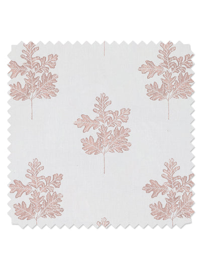 'Valley Oak Leaf' Linen Fabric by Nathan Turner - Pink