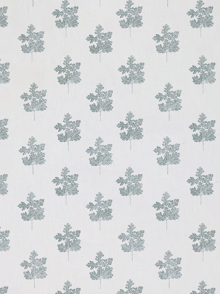 valley oak leaf linen fabric by nathan turner sage