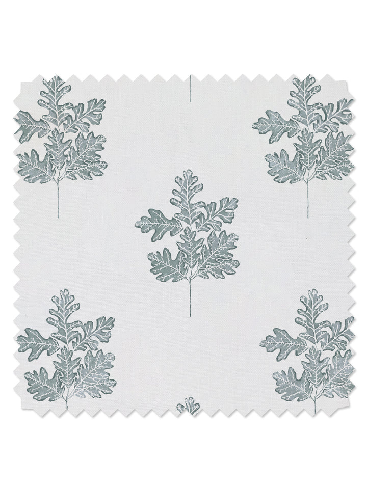 valley oak leaf linen fabric by nathan turner sage