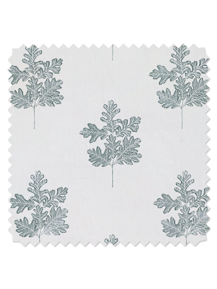 valley oak leaf linen fabric by nathan turner sage