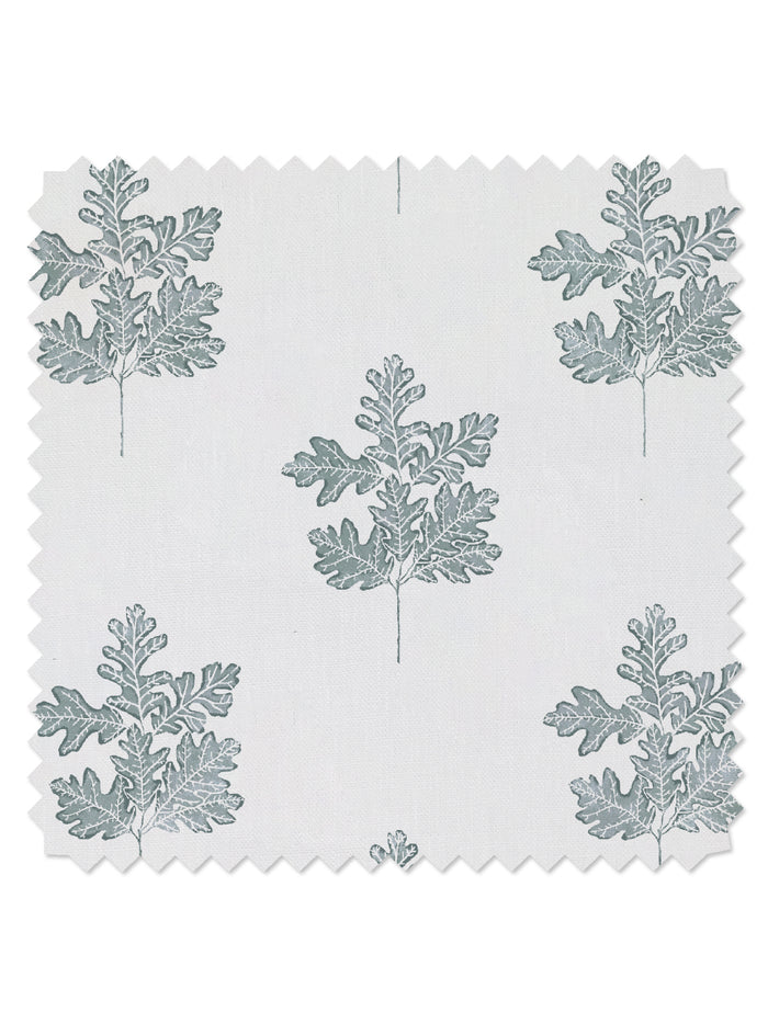 Valley Oak Leaf' Linen Fabric by Nathan Turner - Sage