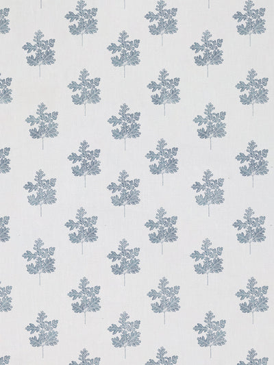 valley oak leaf linen fabric by nathan turner seafoam