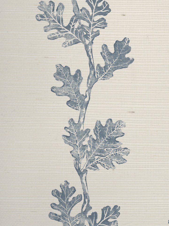 valley oak stripe grasscloth wallpaper by nathan turner blue