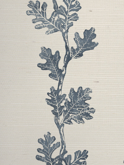 valley oak stripe grasscloth wallpaper by nathan turner darker blue