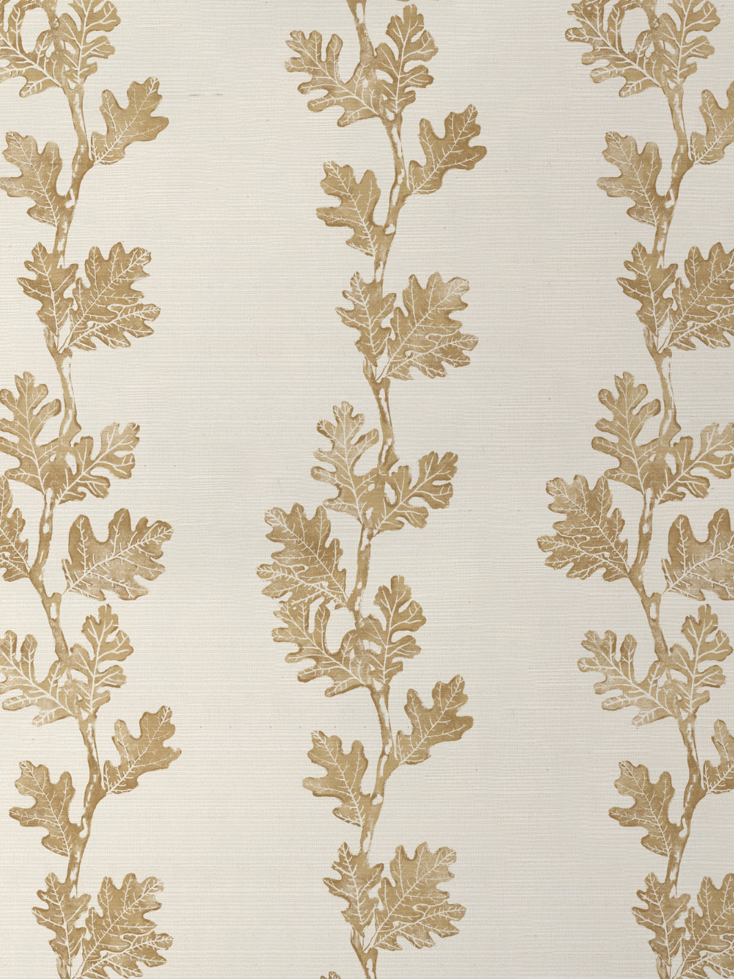 'Valley Oak Stripe' Grasscloth Wallpaper by Nathan Turner - Gold