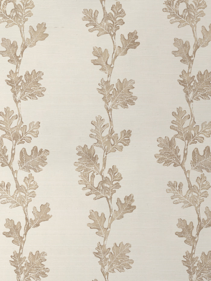'Valley Oak Stripe' Grasscloth Wallpaper by Nathan Turner - Neutral