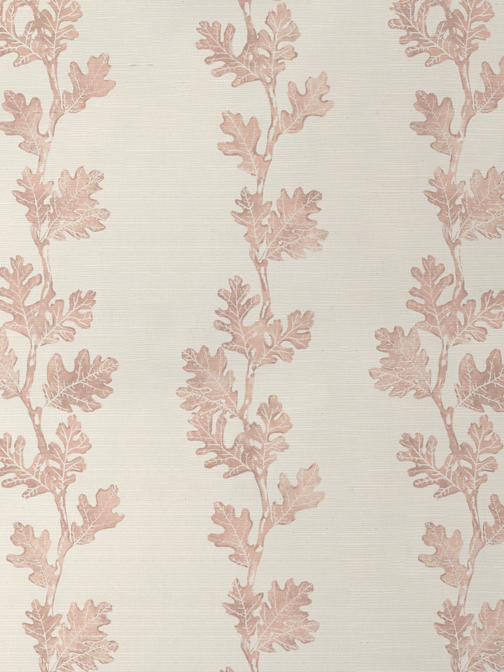 valley oak stripe grasscloth wallpaper by nathan turner pink