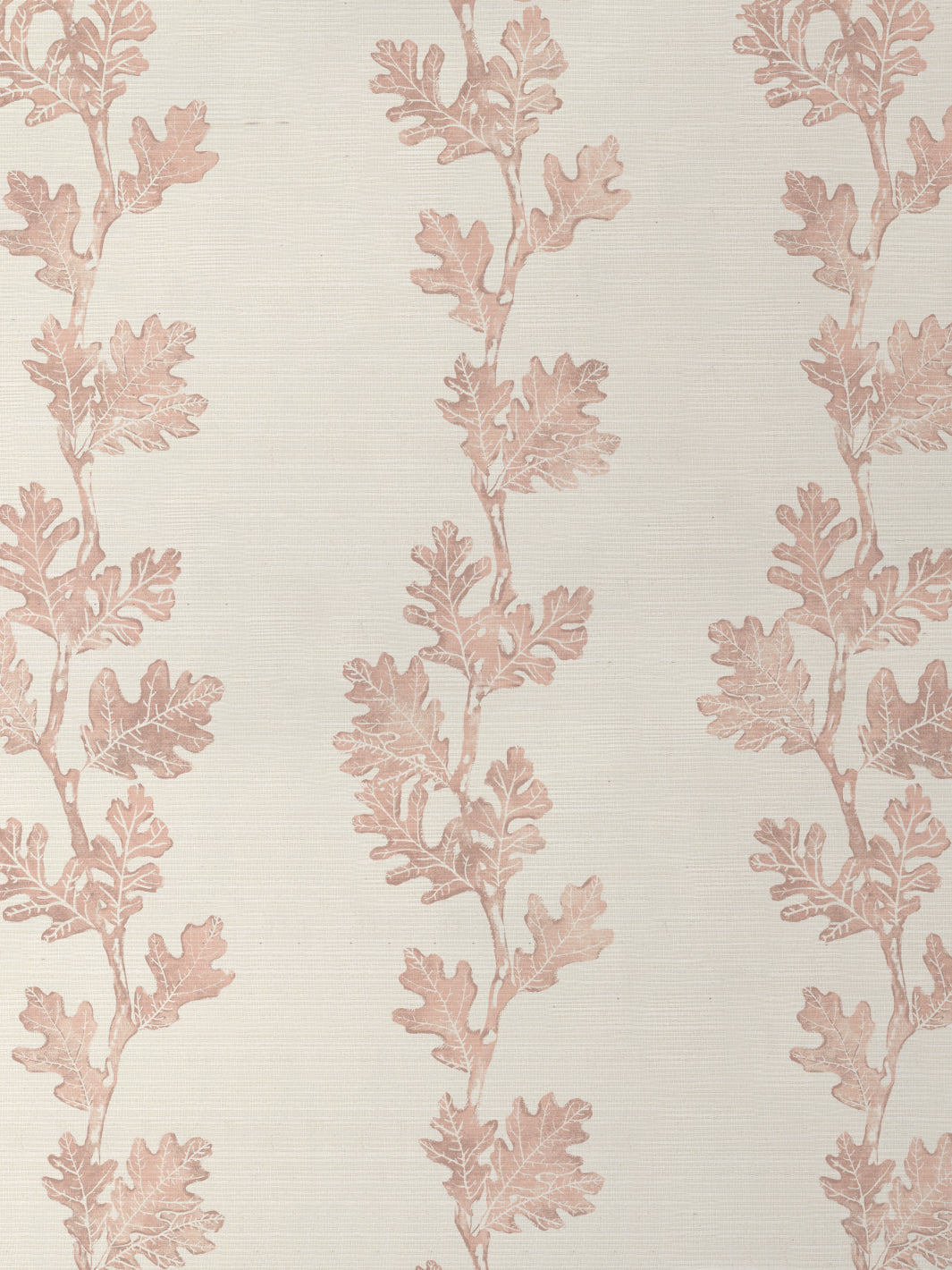 'Valley Oak Stripe' Grasscloth Wallpaper by Nathan Turner - Pink