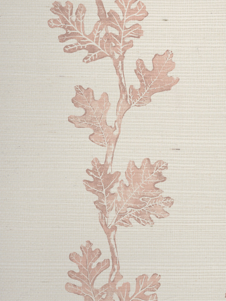 valley oak stripe grasscloth wallpaper by nathan turner pink