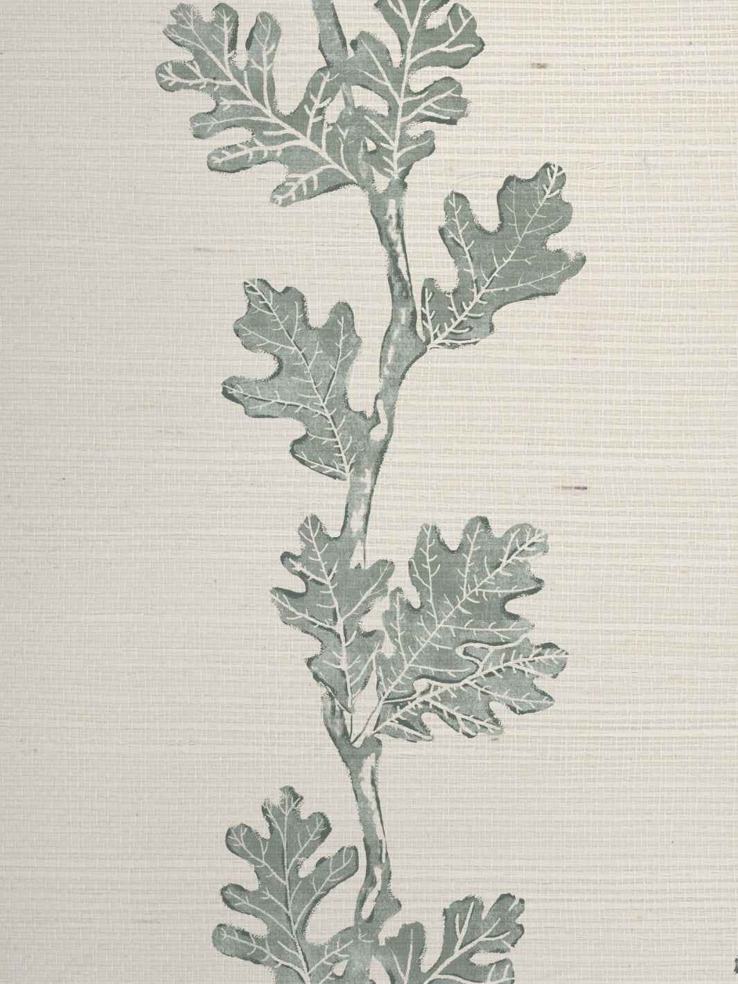 'Valley Oak Stripe' Grasscloth Wallpaper by Nathan Turner - Sage