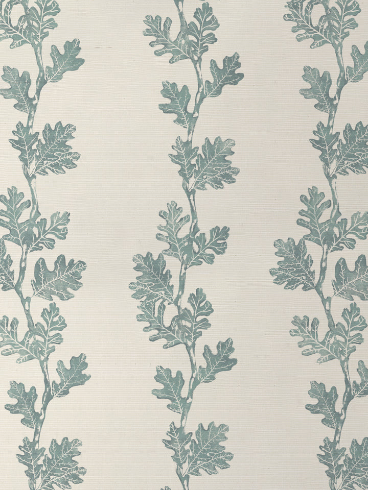 valley oak stripe grasscloth wallpaper by nathan turner seafoam