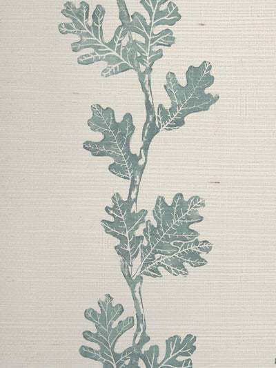 valley oak stripe grasscloth wallpaper by nathan turner seafoam