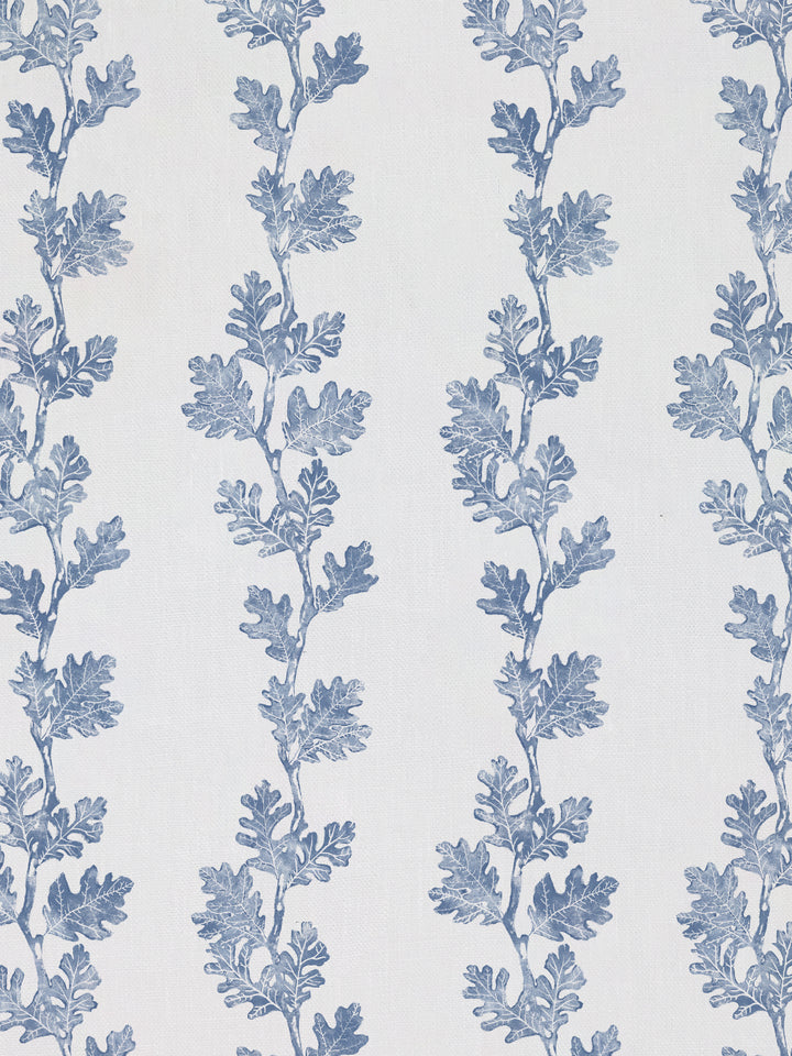 valley oak stripe linen fabric by nathan turner blue