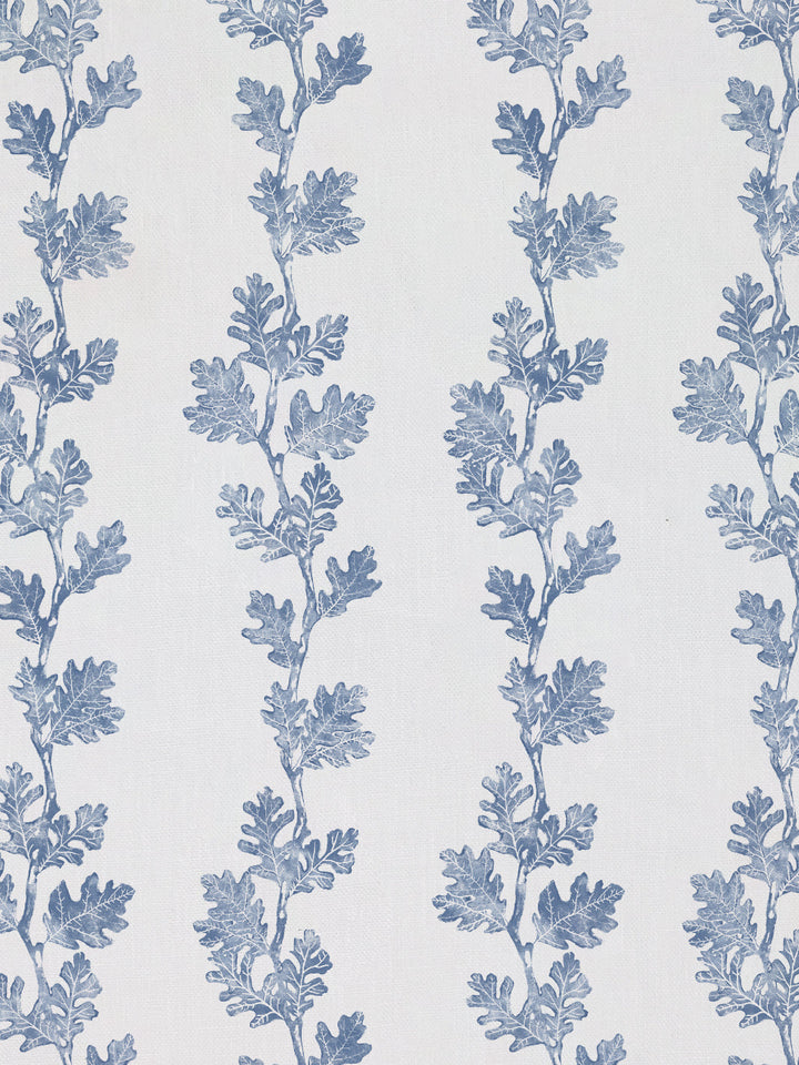 valley oak stripe linen fabric by nathan turner blue