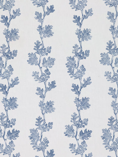 valley oak stripe linen fabric by nathan turner blue