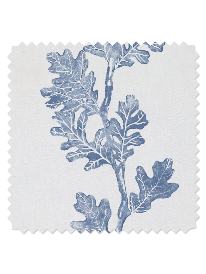 Valley Oak Stripe' Linen Fabric by Nathan Turner - Blue