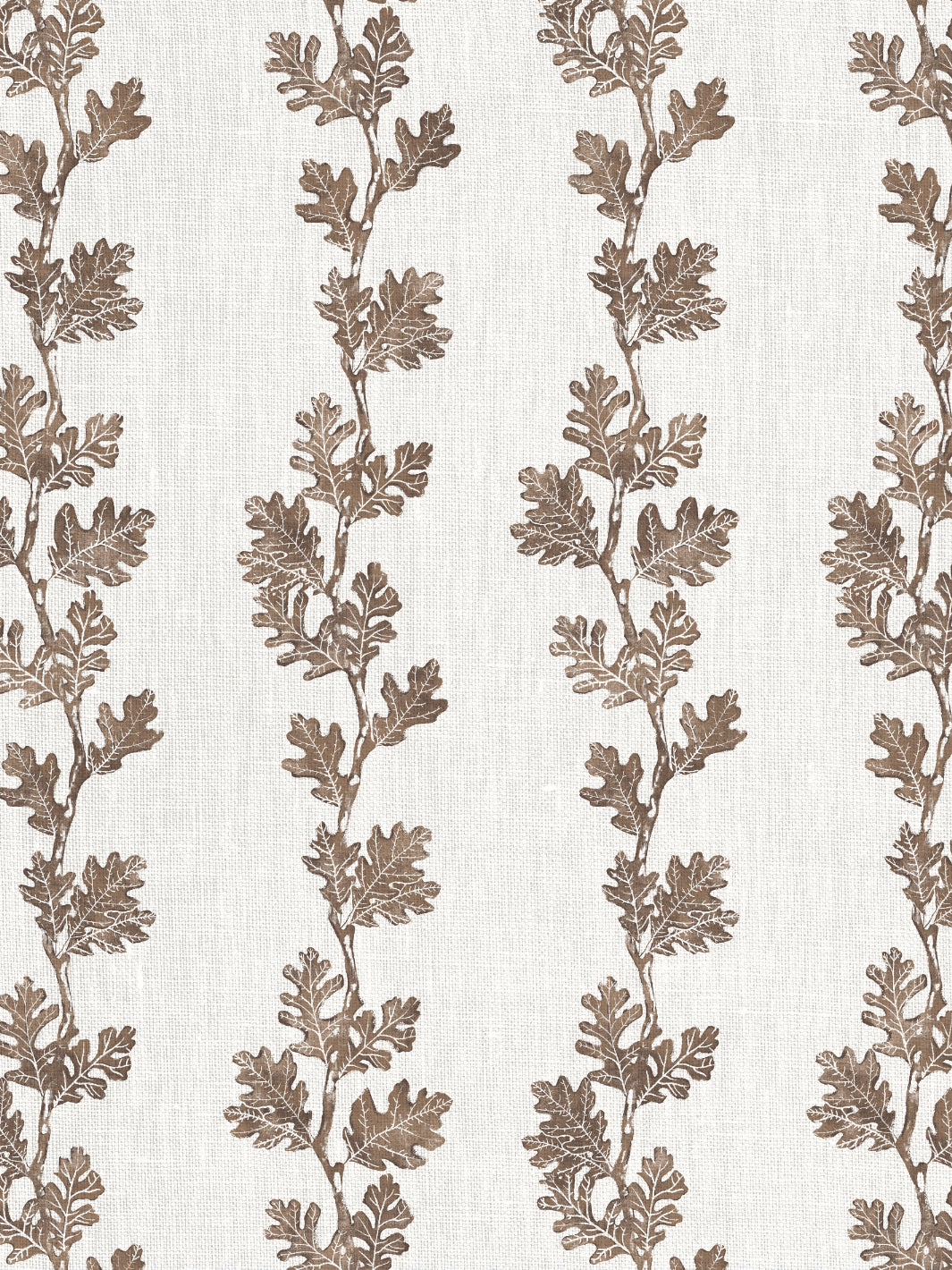 'Valley Oak Stripe' Linen Fabric by Nathan Turner - Brown