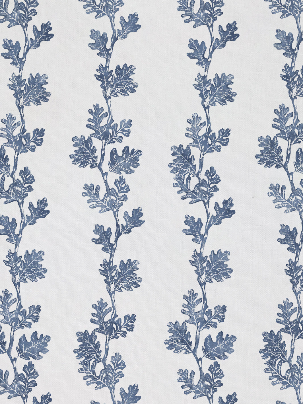 valley oak stripe linen fabric by nathan turner darker blue