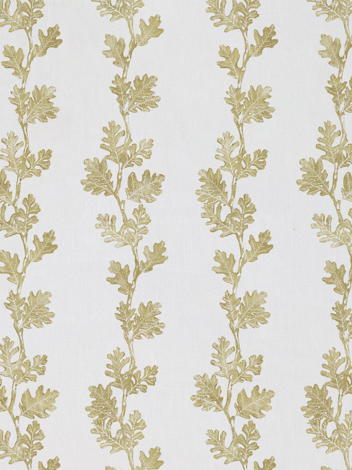 valley oak stripe linen fabric by nathan turner gold