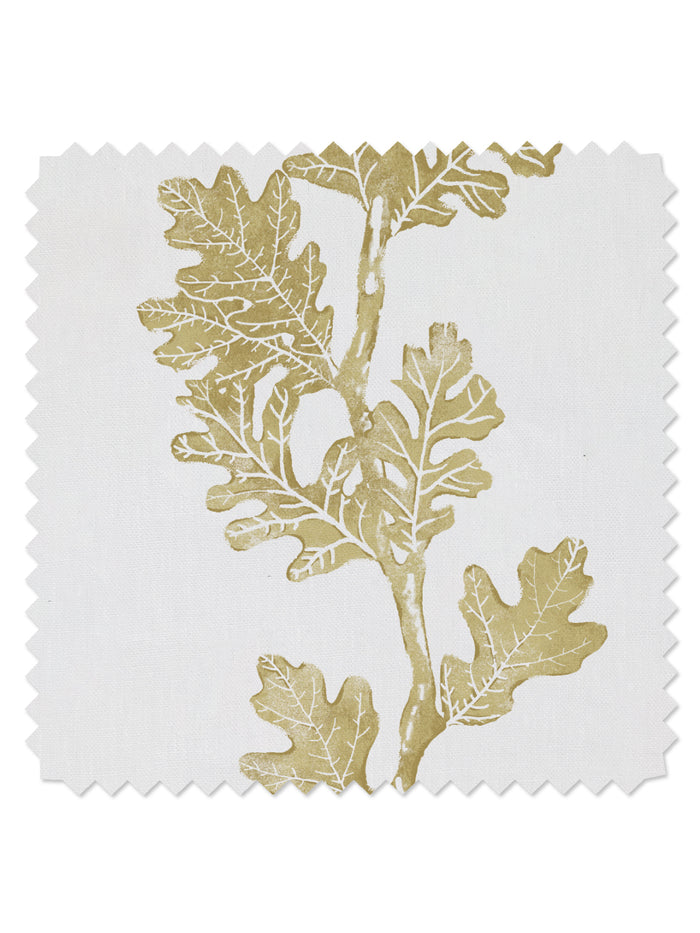 Valley Oak Stripe' Linen Fabric by Nathan Turner - Gold