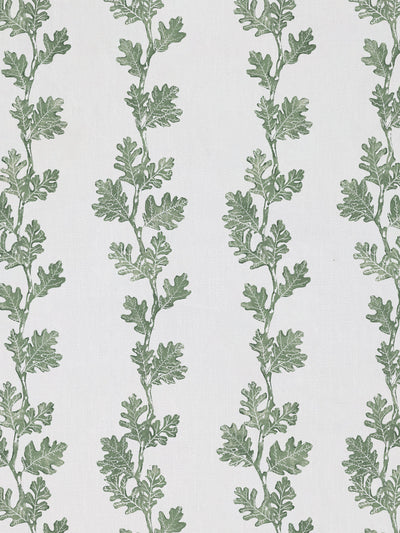 'Valley Oak Stripe' Linen Fabric by Nathan Turner - Green