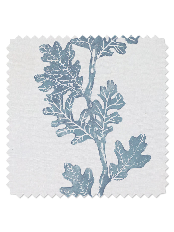 'Valley Oak Stripe' Linen Fabric by Nathan Turner - Seafoam