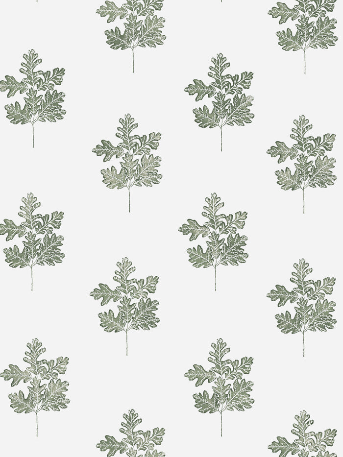 'Valley Oak Leaf' Wallpaper by Nathan Turner - Green