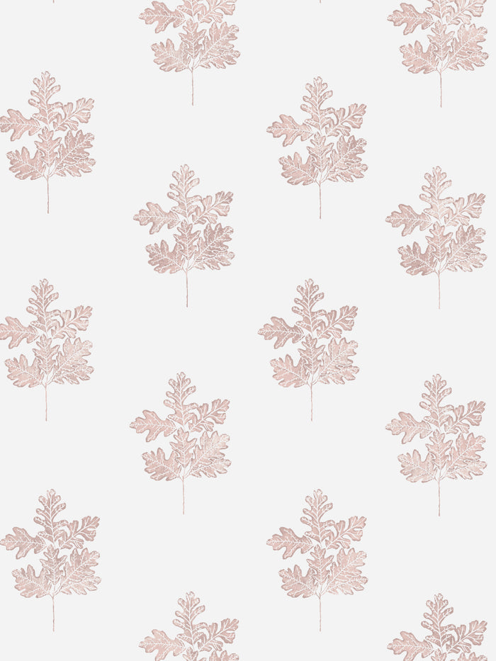 'Valley Oak Leaf' Wallpaper by Nathan Turner - Pink