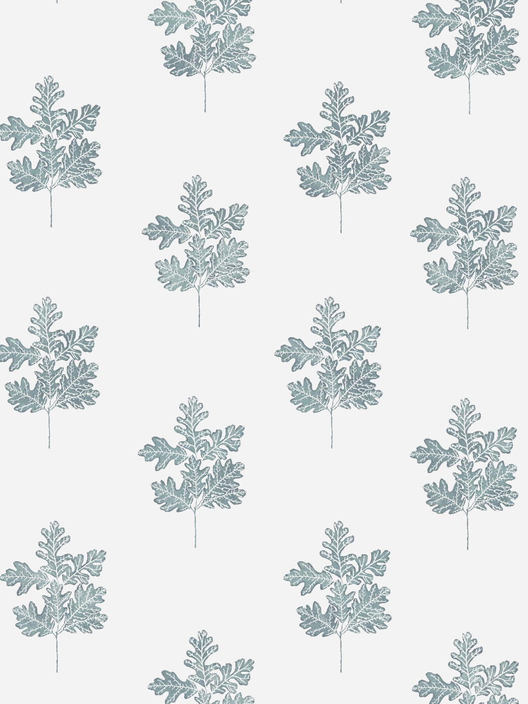 'Valley Oak Leaf' Wallpaper by Nathan Turner - Seafoam – Wallshoppe