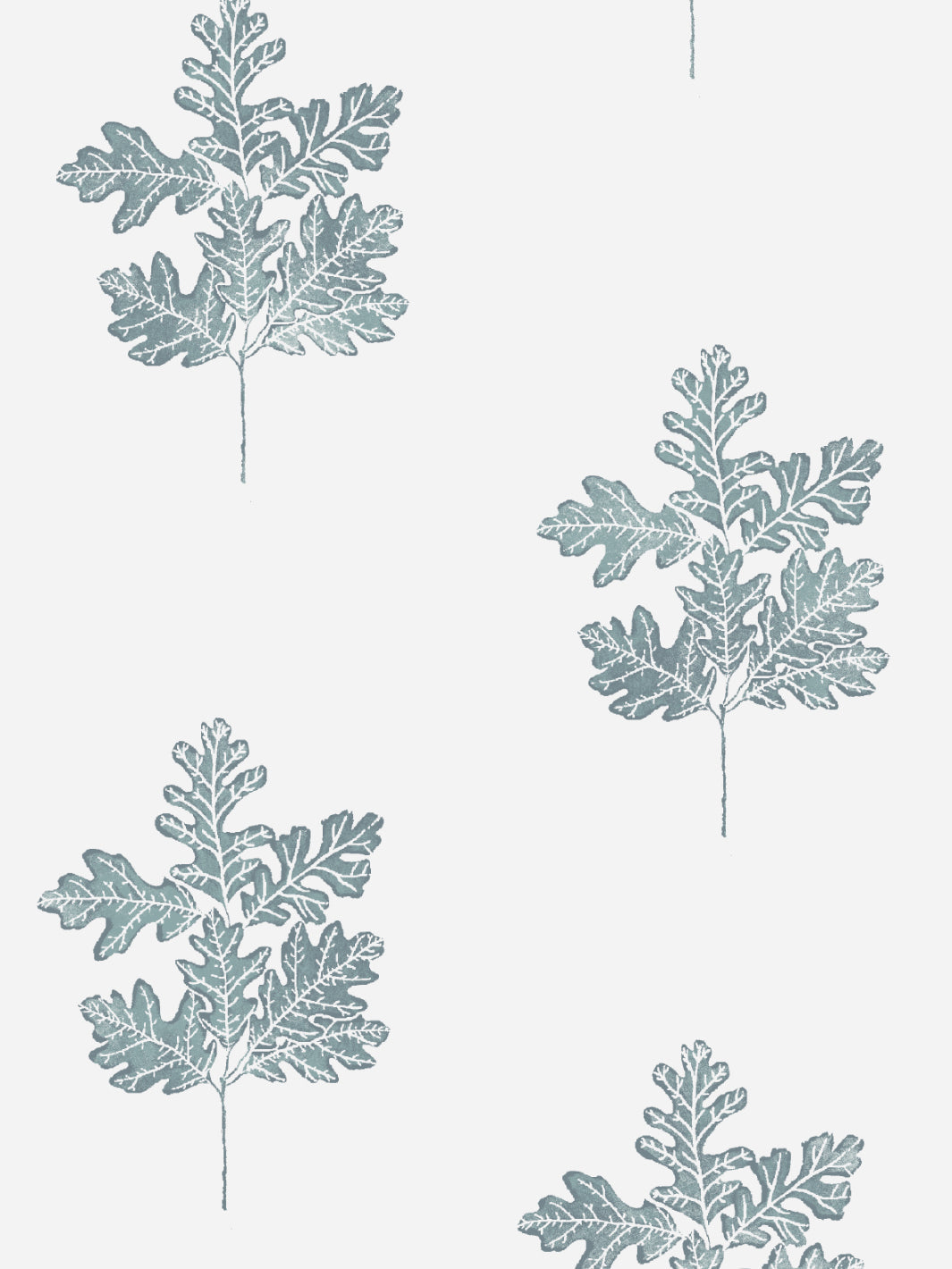 'Valley Oak Leaf' Wallpaper by Nathan Turner - Seafoam