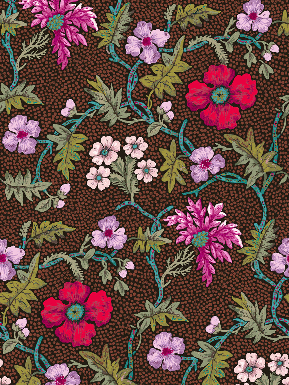 vendela-wallpaper-by-sarah-jessica-parker-scarlet-on-brown