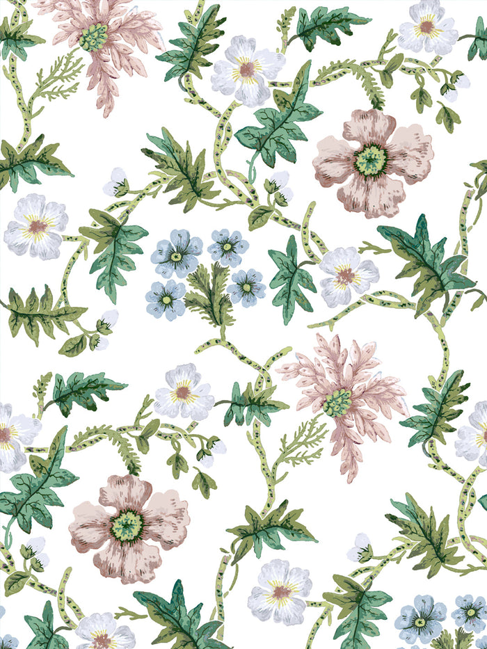 'Vendela' Wallpaper by Sarah Jessica Parker - Tranquil Blue