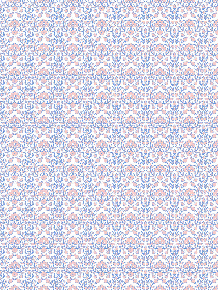 'Viola' Wallpaper by Wallshoppe - Coastal Pink