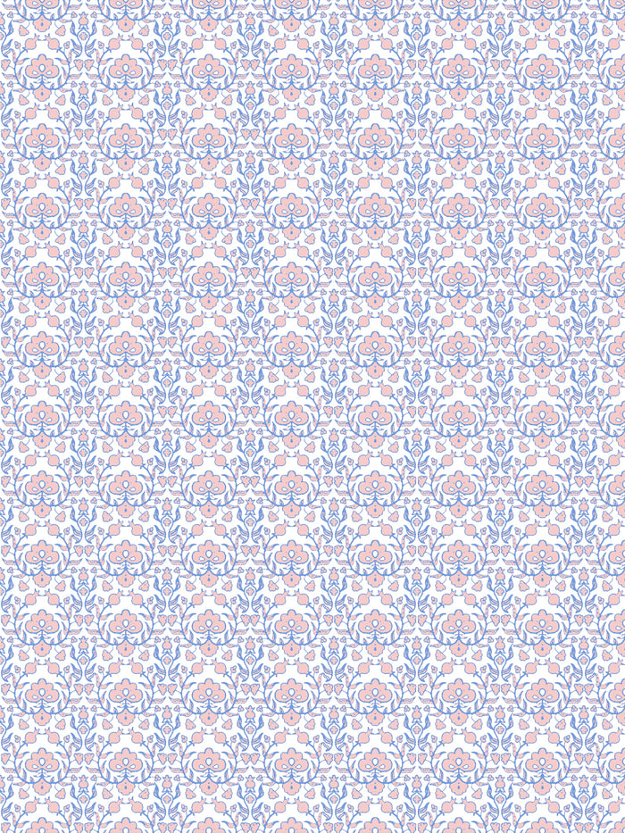 'Viola' Wallpaper by Wallshoppe - Coastal Pink