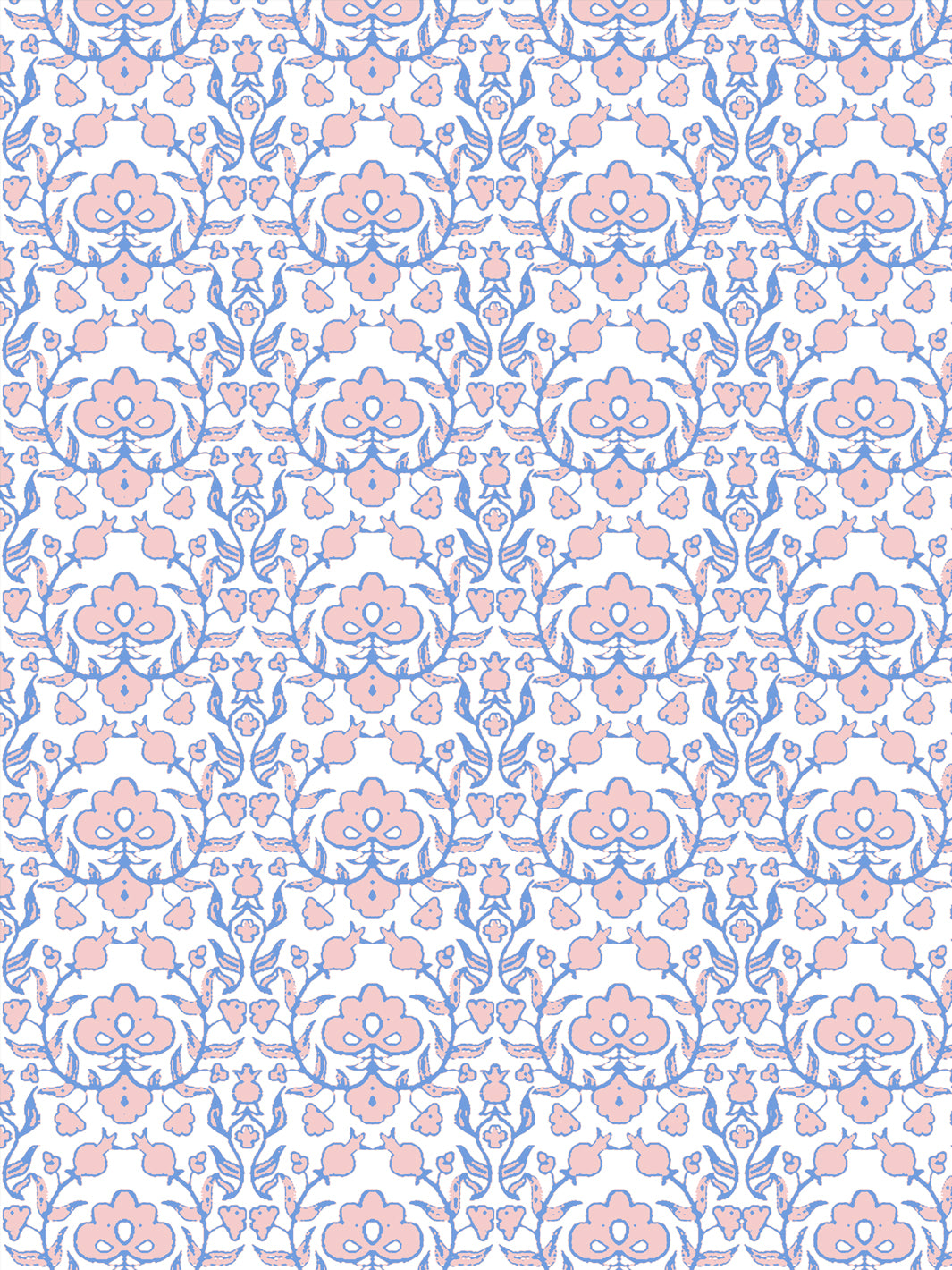 'Viola' Wallpaper by Wallshoppe - Coastal Pink