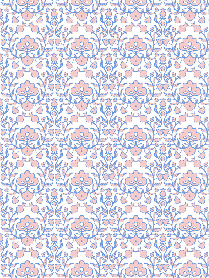 'Viola' Wallpaper by Wallshoppe - Coastal Pink