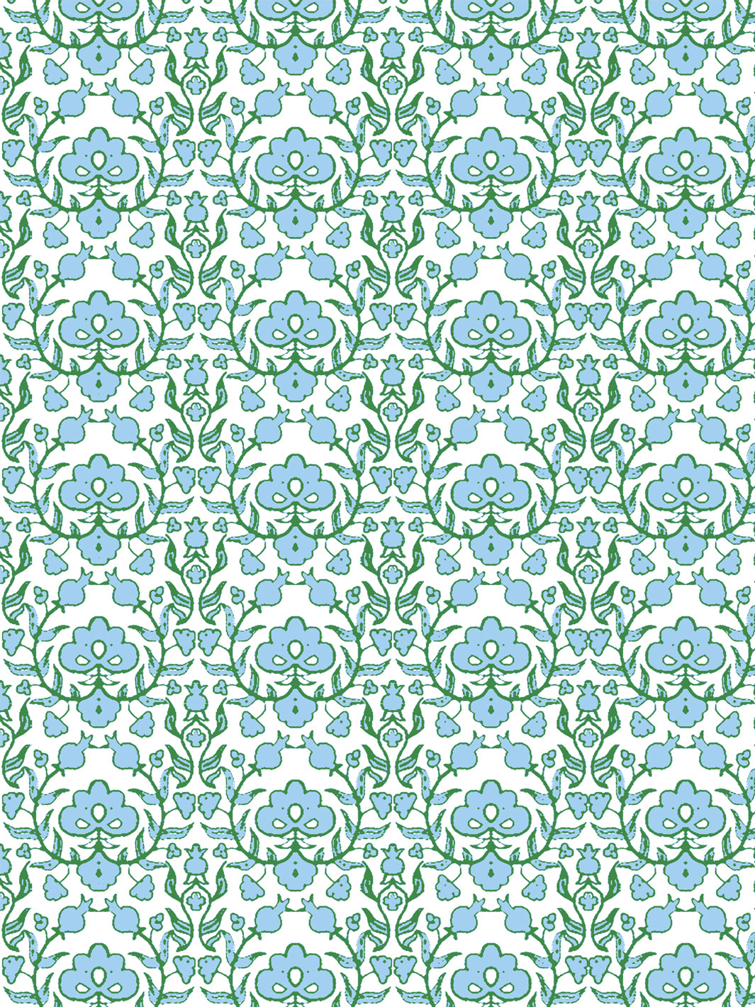 'Viola' Wallpaper by Wallshoppe - Cornflower