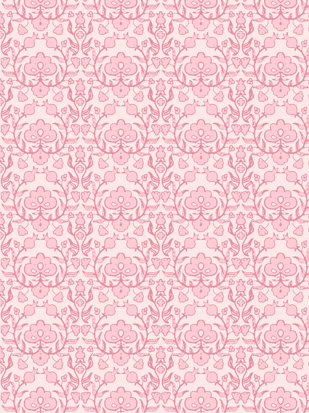 'Viola' Wallpaper by Wallshoppe - Flamingo Pink