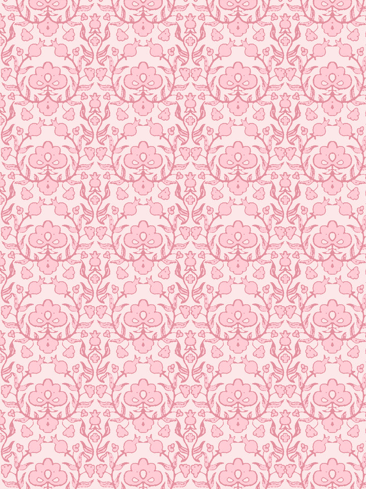 'Viola' Wallpaper by Wallshoppe - Flamingo Pink