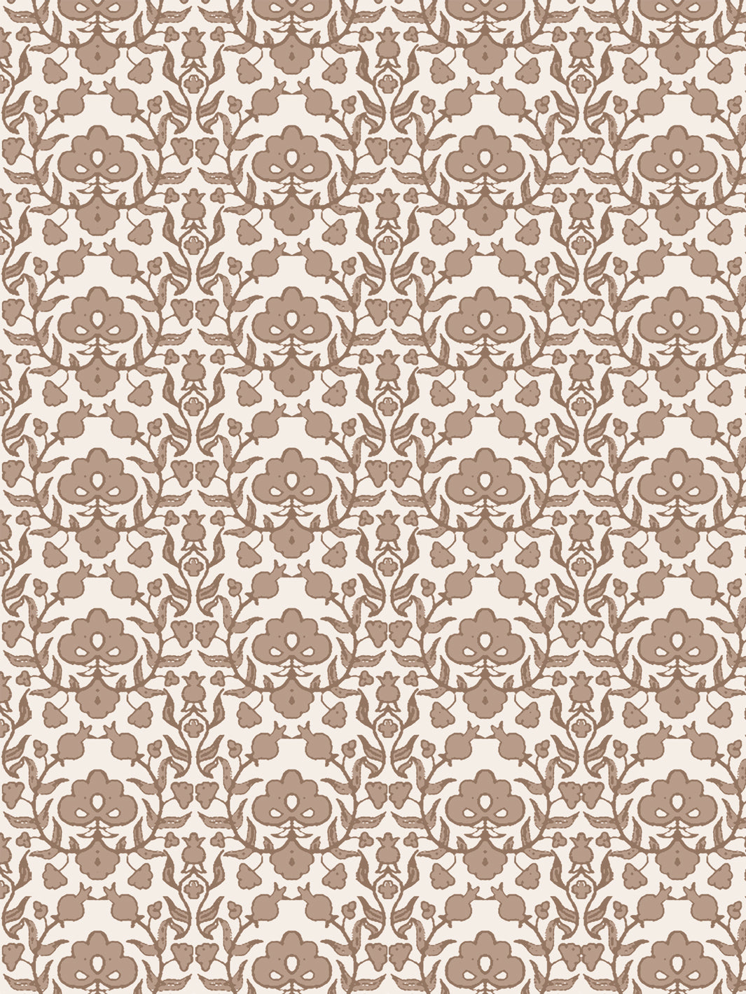 'Viola' Wallpaper by Wallshoppe - Latte